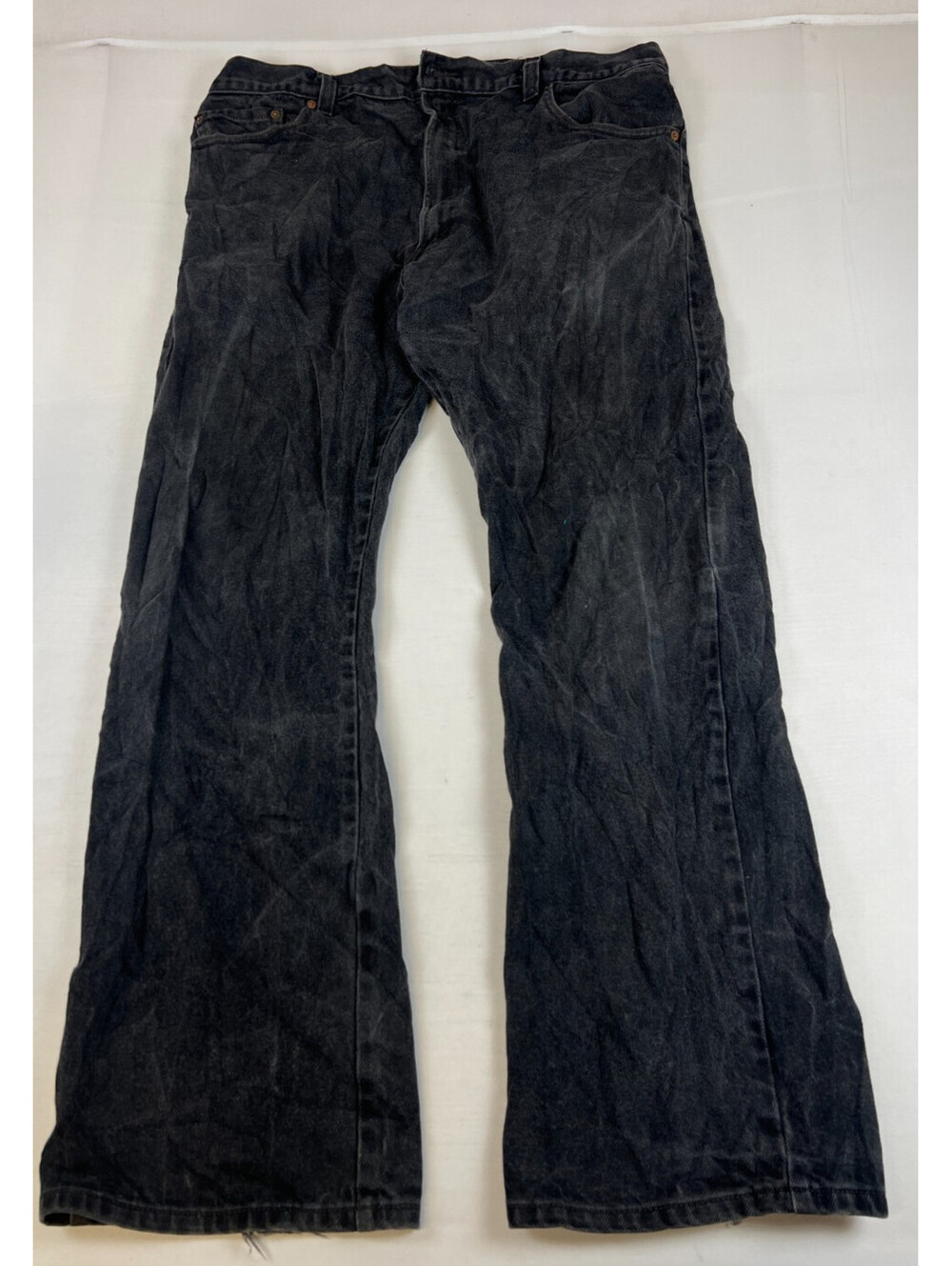 Levi's 517 Bootcut Men's Jeans Size 40x32 Black Cotton Denim Retro Pants
